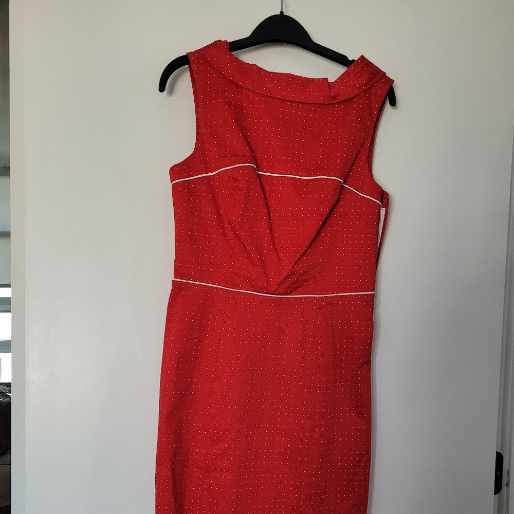 Cutest polka dots retro sleeveless dress